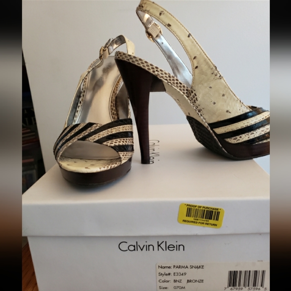 Calvin Klein slingback heels